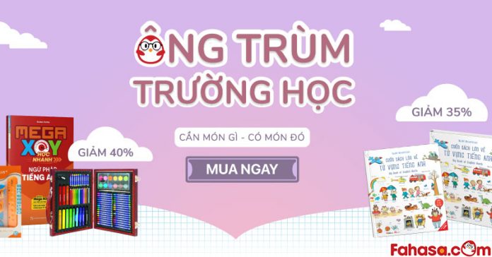 Fahasa khuyến mãi lên đến 69% trong tháng 10 này