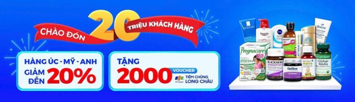 Long châu ưu đãi giảm tới 30% áp dụng đến hết 13/10/2024