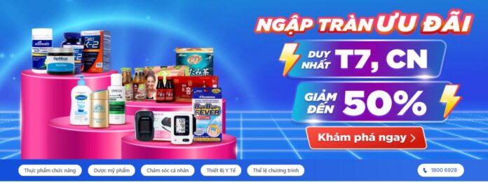 Long châu ưu đãi cuối tuần giảm tới 50% trong ngày 12&13/10