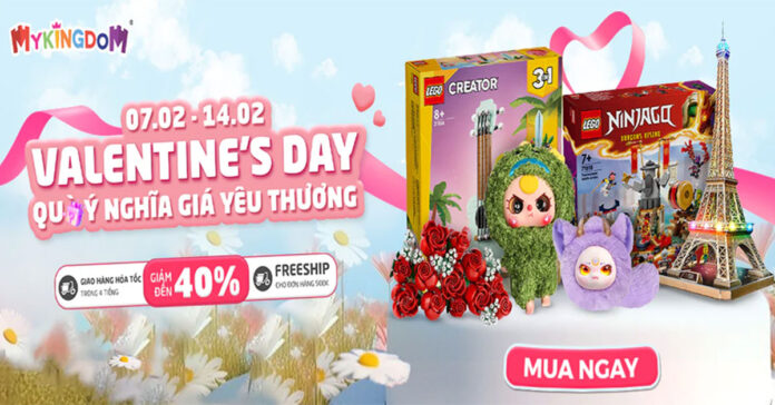 Valentine MYKINGDOM: Giảm Tới 40% Đồ Chơi + Freeship