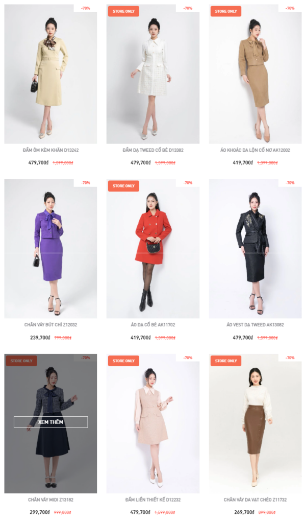 Nem fashion đồng giá 199k đến 3009