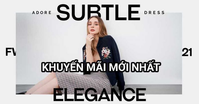 Adore khuyến mãi đến 50% trong tháng 11/2021