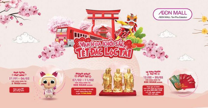 aeon mall tân phú khuyến mãi mới nhất 28-1-2022