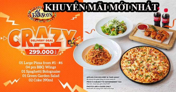 al fresco's khuyến mãi mới nhất 10-12-2021