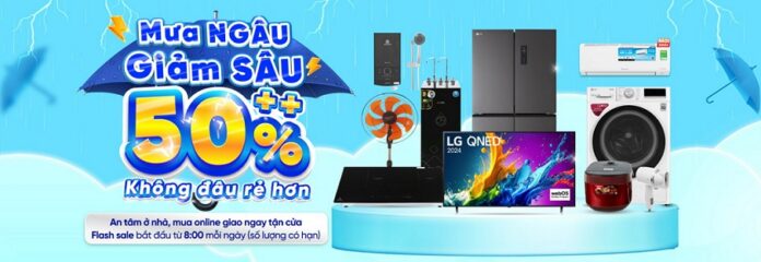 Điện máy xanh giảm giá tới 50% đến hết 31/10