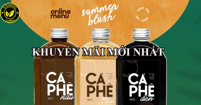 gemini coffee khuyến mãi mới nhất 11-10-2021