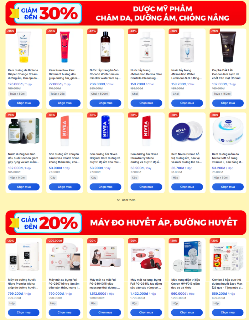 Long châu giảm 30% đến 13102024