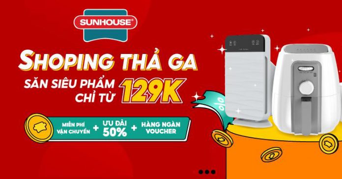 Sunhouse khuyến mãi đến 50% cho các sản phẩm