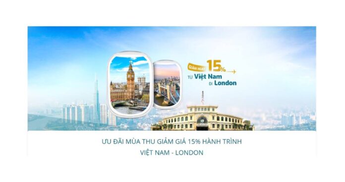 vietnam airlines giảm giá vé 15%